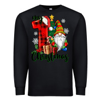 Black my first christmas gnome Premium Sweatshirt - CowGirlArtShop