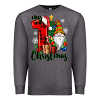 Charcoal Heather my first christmas gnome Premium Sweatshirt - CowGirlArtShop