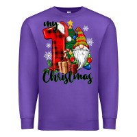 Purple my first christmas gnome Premium Sweatshirt - CowGirlArtShop