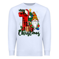 White my first christmas gnome Premium Sweatshirt - CowGirlArtShop