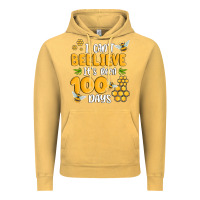 Vintage Mustard i cant beelieve its been 100 days Vintage Hoodie - MaliasSmallBusiness