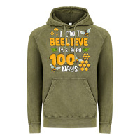 Vintage Olive i cant beelieve its been 100 days Vintage Hoodie - MaliasSmallBusiness