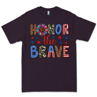 Plum honor the brave Premium Tee - Artiststas