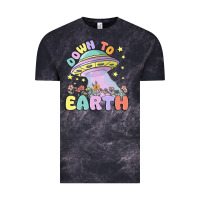 Cloud Black down to earth Vintage Tee - MaliasSmallBusiness