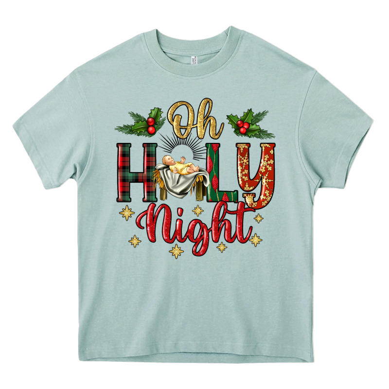 Oh Holy Night Heavy Core Tee by BundleAndBundleShop | Teevron