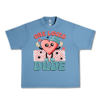 Pebble Blue one loved dude Urban Heavy Tee - MaliasSmallBusiness