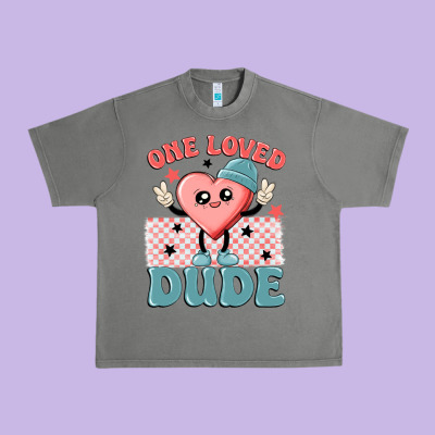 One Loved Dude Urban Heavy Tee Designed By Maliassmallbusiness