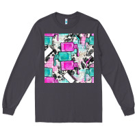 Smoke nail polish with cowhide and plaid seamless pattern bbs Long Sleeve Tee - BundleAndBundleShop