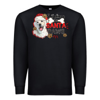 Black i believe in santa paws Premium Sweatshirt - CowGirlArtShop