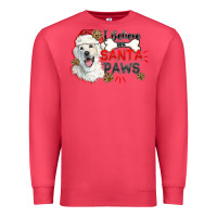 Cardinal i believe in santa paws Premium Sweatshirt - CowGirlArtShop