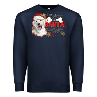 Navy i believe in santa paws Premium Sweatshirt - CowGirlArtShop