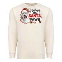 Sandshell i believe in santa paws Premium Sweatshirt - CowGirlArtShop