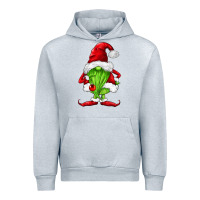 Heather Grey green christmas gnomes Urban Hoodie - FaDigitalArtStudio