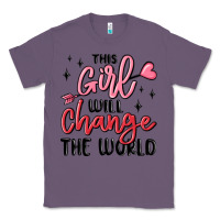 Lavender this girl will change the world Classic Tee - MaliasSmallBusiness