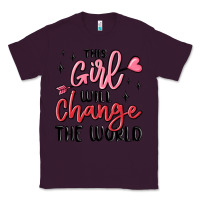 Plum this girl will change the world Classic Tee - MaliasSmallBusiness