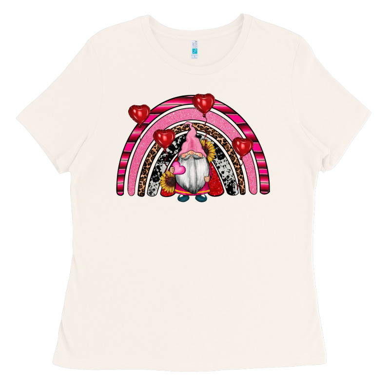 Valentines Day Gnomes Rainbow Ladies Tee by RanaPortraitStore | Teevron