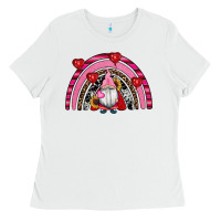 White valentines day gnomes rainbow Ladies Tee - RanaPortraitStore