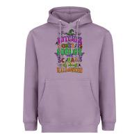 Lavender witches monsters goblins and screams its almost halloween Heavyweight Hoodie - CowGirlArtShop