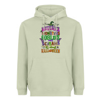 Matcha witches monsters goblins and screams its almost halloween Heavyweight Hoodie - CowGirlArtShop