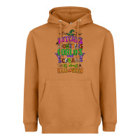Meerkat witches monsters goblins and screams its almost halloween Heavyweight Hoodie - CowGirlArtShop