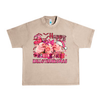 French Oak Happy Hallothanksmas Pigs pink Urban Heavy Tee - NancyCooperArtShop