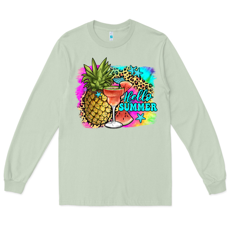 Hello Summer Long Sleeve Tee by JahusDesignShop | Teevron