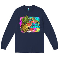 Navy hello summer Long Sleeve Tee - JahusDesignShop