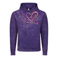 Cloud Purple nurse heart Vintage Hoodie - MaliasSmallBusiness