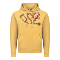 Vintage Mustard nurse heart Vintage Hoodie - MaliasSmallBusiness