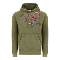 Vintage Olive nurse heart Vintage Hoodie - MaliasSmallBusiness