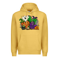 Antique Gold halloween heart Premium Hoodie - CowGirlArtShop