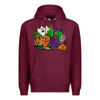 Burgundy halloween heart Premium Hoodie - CowGirlArtShop