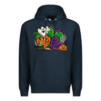 Navy halloween heart Premium Hoodie - CowGirlArtShop