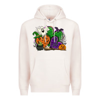 Pale Pink halloween heart Premium Hoodie - CowGirlArtShop