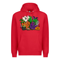 Red halloween heart Premium Hoodie - CowGirlArtShop