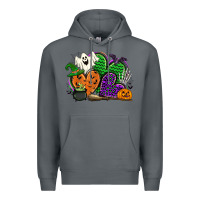 Rock halloween heart Premium Hoodie - CowGirlArtShop