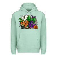Seafoam halloween heart Premium Hoodie - CowGirlArtShop