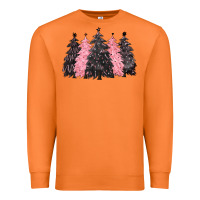 Carrot pink christmas trees Premium Sweatshirt - CowGirlArtShop