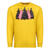 Lemon pink christmas trees Premium Sweatshirt - CowGirlArtShop