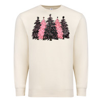 Sandshell pink christmas trees Premium Sweatshirt - CowGirlArtShop