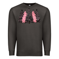 Smoke pink christmas trees Premium Sweatshirt - CowGirlArtShop