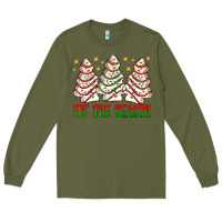 Army Green tis' the season with christmas cakes  bbs Long Sleeve Tee - BundleAndBundleShop