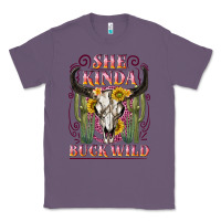 Lavender she kinda buck wild with bull skull Classic Tee - NancyCooperArtShop