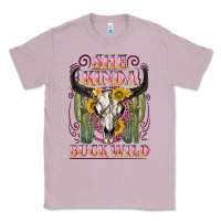 Lilac she kinda buck wild with bull skull Classic Tee - NancyCooperArtShop