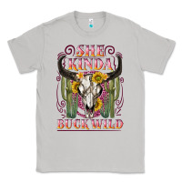 Moon Dust she kinda buck wild with bull skull Classic Tee - NancyCooperArtShop
