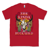 Red she kinda buck wild with bull skull Classic Tee - NancyCooperArtShop