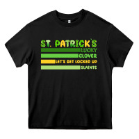 Black st. patricks lucky clover  artiststas Heavy Core Tee - Artiststas
