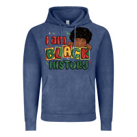 Vintage Denim i am black history black boy Vintage Hoodie - MaliasSmallBusiness