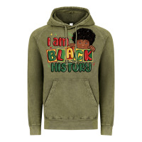 Vintage Olive i am black history black boy Vintage Hoodie - MaliasSmallBusiness