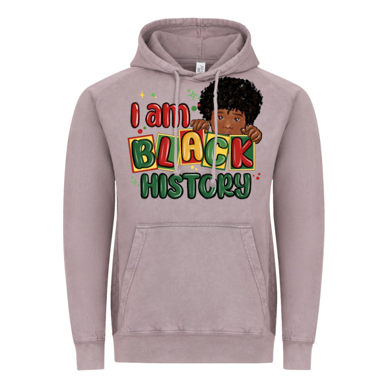 I Am Black History Black Boy Vintage Hoodie by MaliasSmallBusiness | Teevron